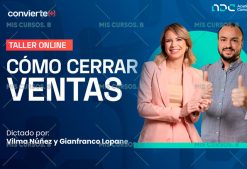 Taller Online Cómo cerrar ventas de Vilma Nuñez