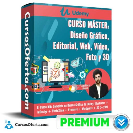 Curso MÁSTER Diseño Gráfico, Editorial, Web, Vídeo, Foto y 3D – Udemy 15 curso master diseno grafico editorial web video foto y 3d udemy 651b05c3cac5d